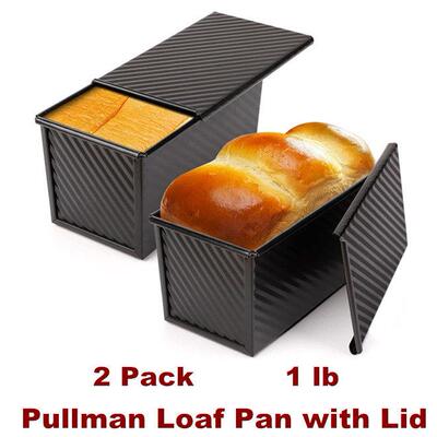 Pullman Loaf Pan Non-Stick Coating Bread Toast Box Bakeware