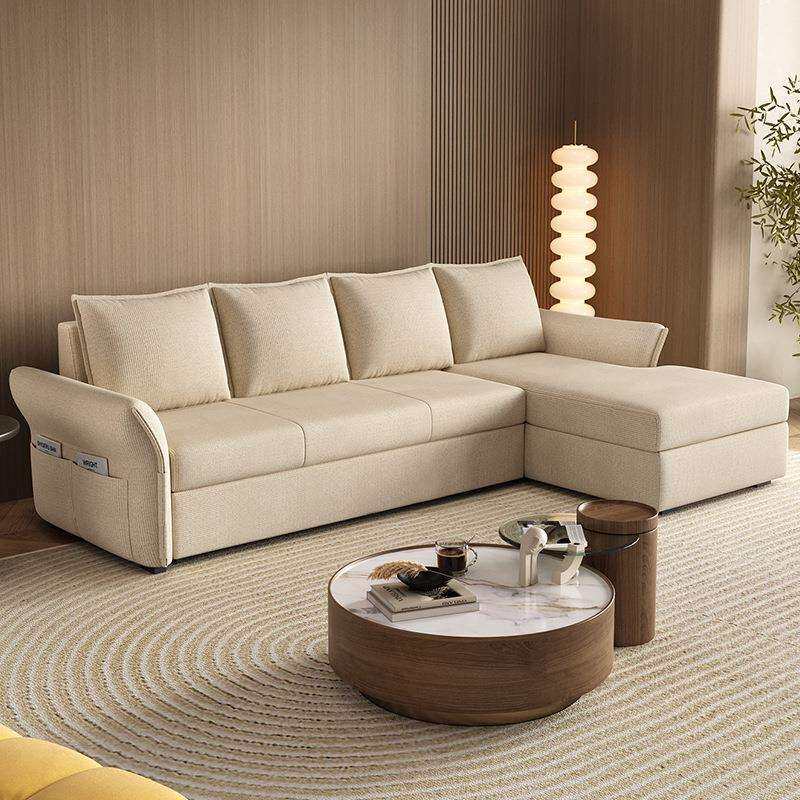 简约多功能沙发床折叠小户型客厅公寓贵妃储物可拆洗转角沙发组合