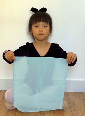 舞蹈丝巾手绢儿童考级雪纺指环