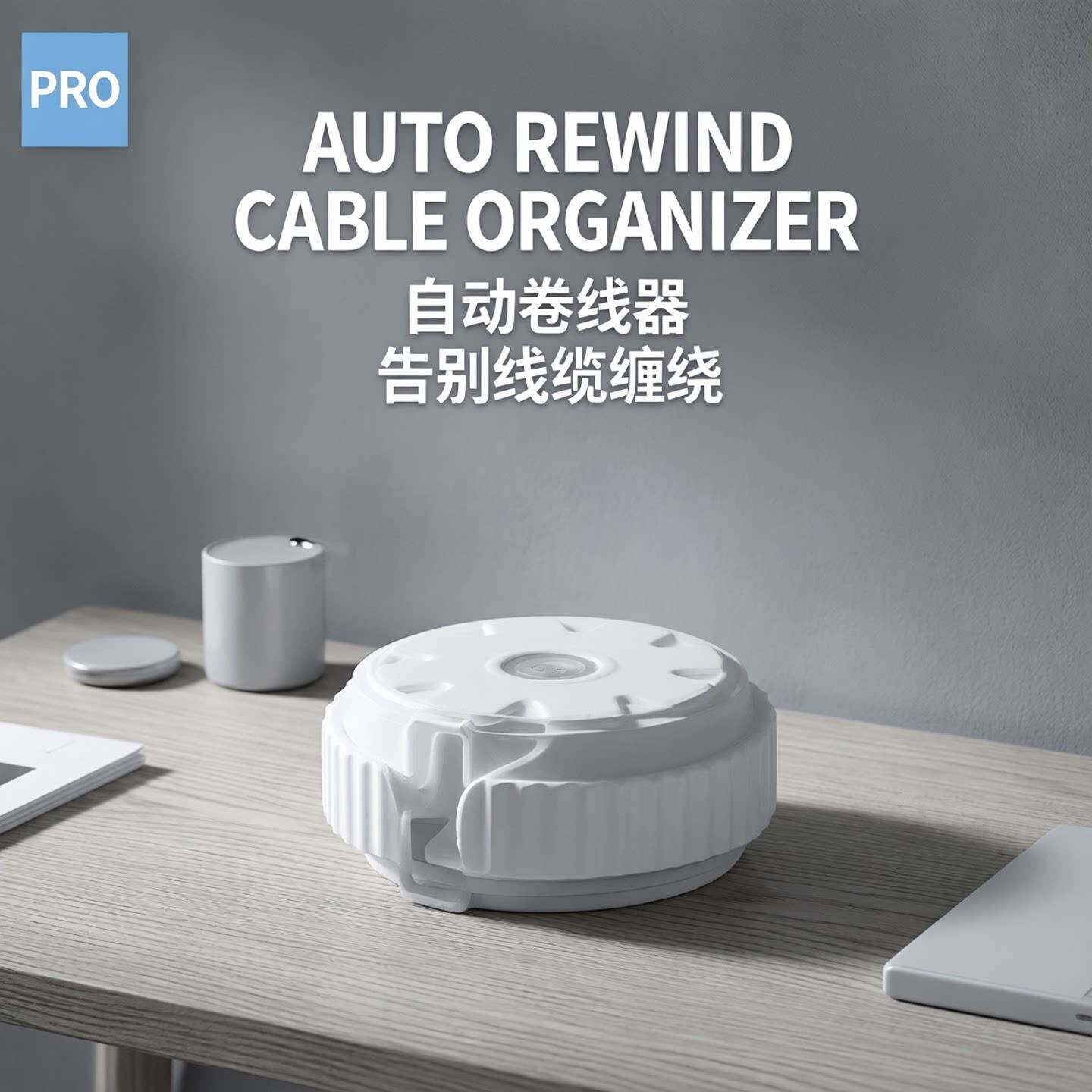 自动回收卷线器伸缩理线耳机数据线充电线收纳盒固定收线器绕线器