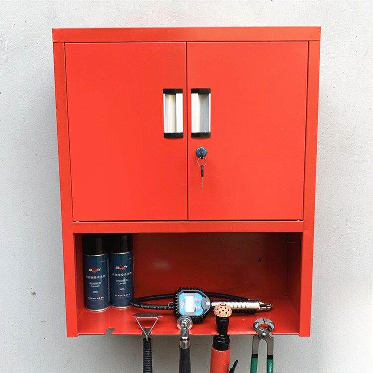 补胎材料收纳箱壁挂箱胶水胶片蘑菇钉轮胎修补用品工具铁箱柜子