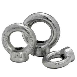 gb825国标镀锌吊环螺母吊耳手拧螺母铁圆环螺丝内丝德标吊母M6