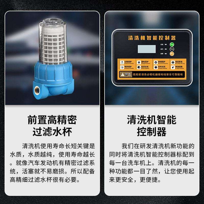 洗车机专用压水抢220v超压洗车机大功率商用清洗机家用洗车泵