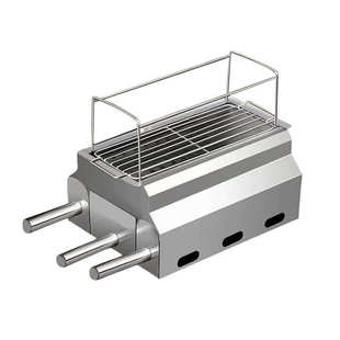 淄博烧烤炉商用碳烤炉家用无烟木炭考炉网红不锈钢碳炉子户外烤炉