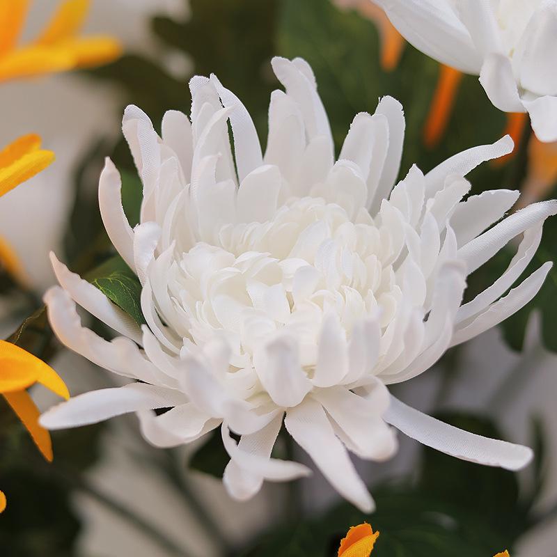 清明节仿真典司前仿真清明花祭的菊花塑料品花花祭花花束坟假花用