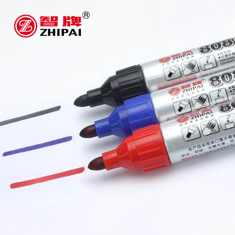 智牌ZP-808 大容量油性记号笔 快递物流记号笔 易加水大头笔