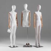 全身女模特道具衣架服装 活动手高档包布人台展示架 店橱窗陈列女装