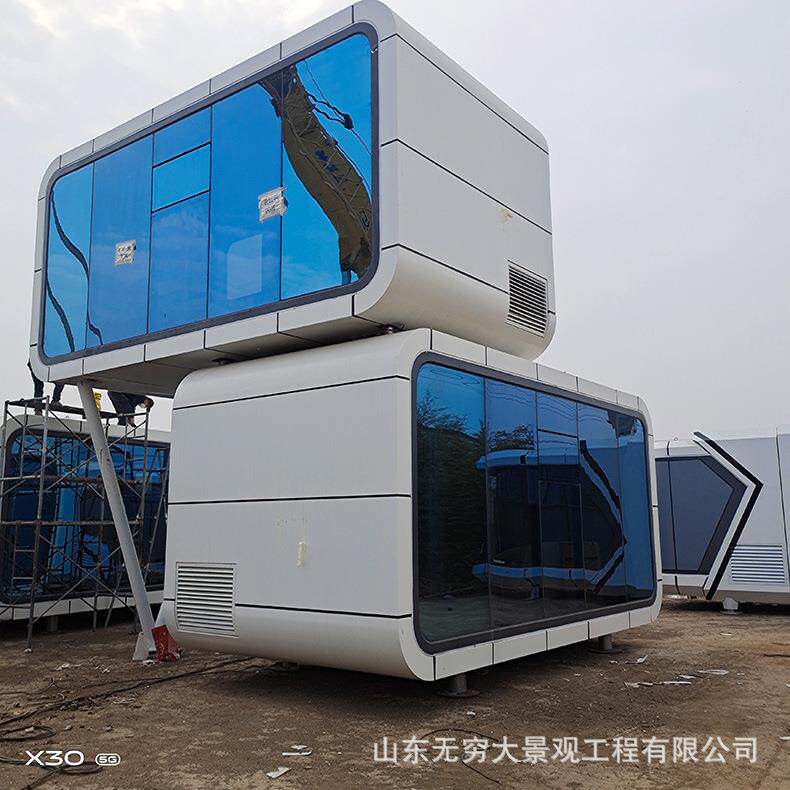 睡眠舱民宿房户外营地郊外活动房屋生产厂家集装箱苹果舱制作