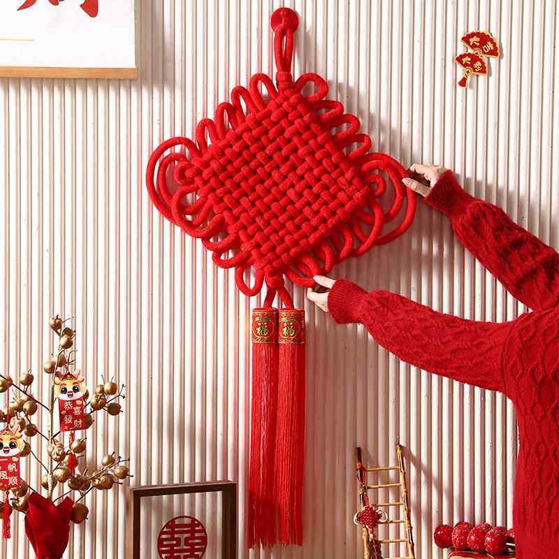 2026新年福字中国结挂件绒布挂饰客厅喜新春新款玄关装饰用喜庆,节庆用品/礼品,中国结,淘宝优惠券,粉丝福利购,淘宝优惠卷