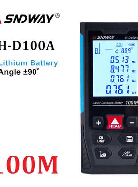 S1NDWAY深电威激光测距仪H-达D50A 手持激光HD510A/H子尺英文测量