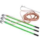 短路接地线户外接地套装 带型挂钩10kv接地线棒双簧高压携接地线