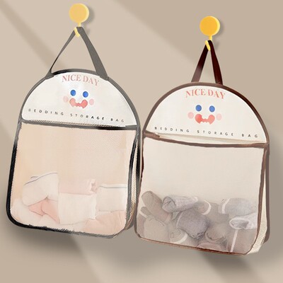 Behind-the-wardrobe-door hanging organizer for undergarments