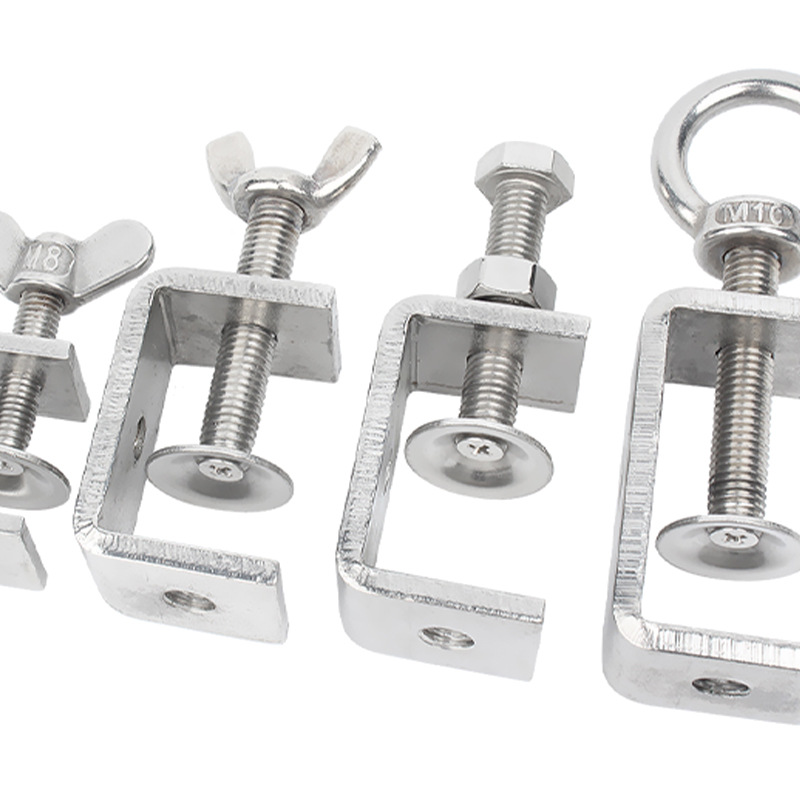 不锈钢老虎夹子夹紧木工管支架