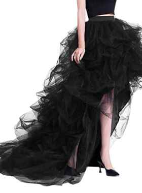 Women's high waisted mesh puffy skirt 女式高腰网纱蓬蓬