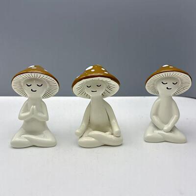 跨境新款Meditation Mushrooms 冥想蘑菇装饰摆件打坐蘑菇装饰品