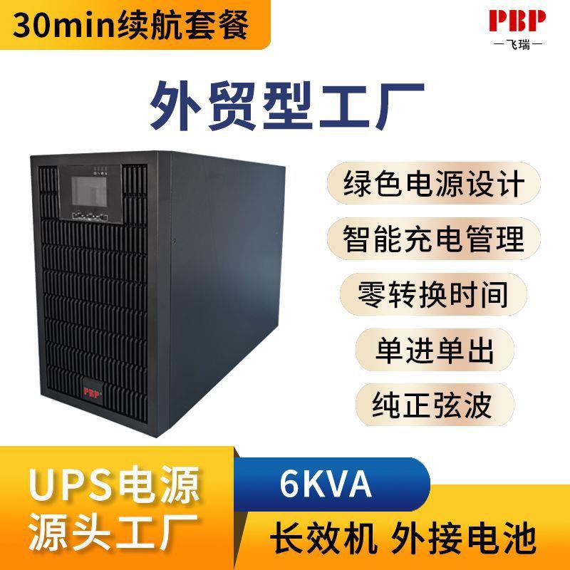 应急防雷ups电源大功率6000VA220V不间断电源网络机房监控在线UPS