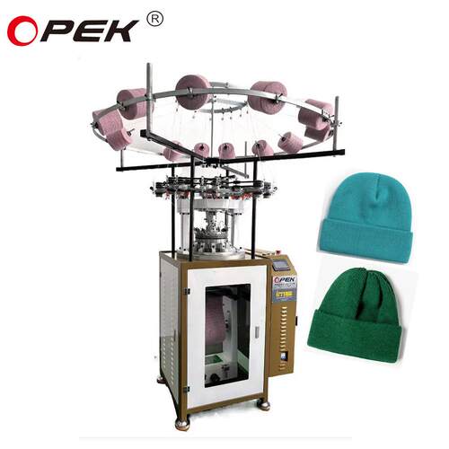 OPEK366A 编织罗纹帽子机器厂家直销 元宝针多功能高速针织帽
