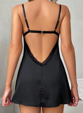 Clothes Home Comfortable Straps Backless Breathable Satin