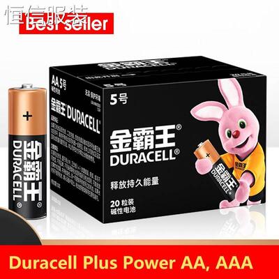 Duracell Plus Power AA, AAA, 9v Alkaline Batteries Lr03 Lr6