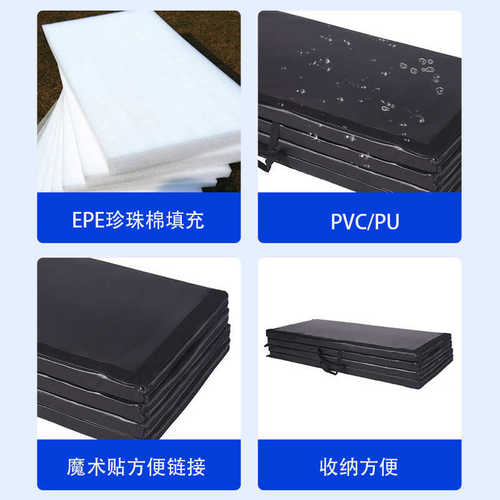 四折体操垫子厂家pvc舞蹈训练运动练功叠垫仰卧起坐海绵垫源头垫