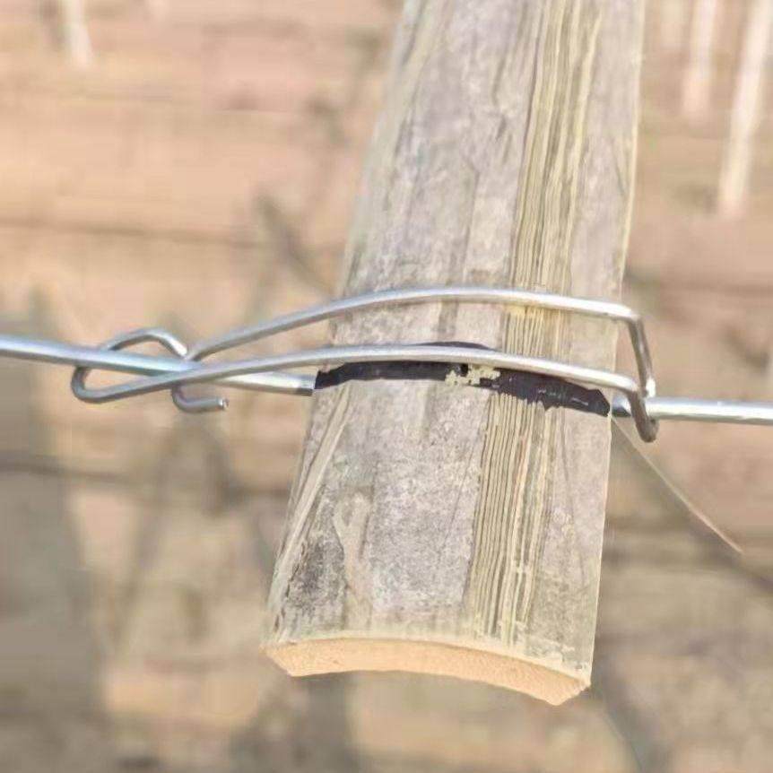 大棚竹片固定卡葡萄避雨棚竹片卡扣不锈钢卡子玻纤杆拱棚钢丝配件
