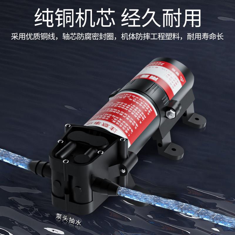 锂电池供电MQX水泵充电户自隔膜高压外洗车增压泵专用吸抽水泵自