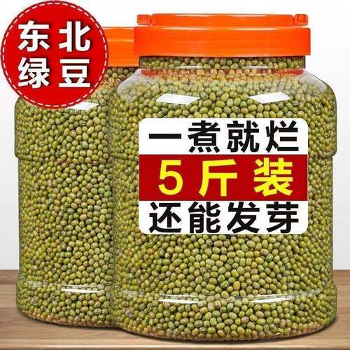 绿豆5斤东北新绿豆粥解暑笨绿豆汤发豆芽250g