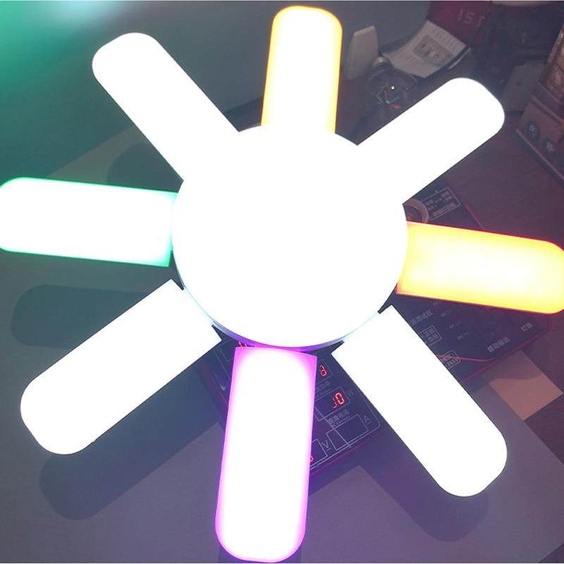 东南亚热卖折叠叶子灯泡8+1八叶灯异性灯变形灯LED折叠变形车E18