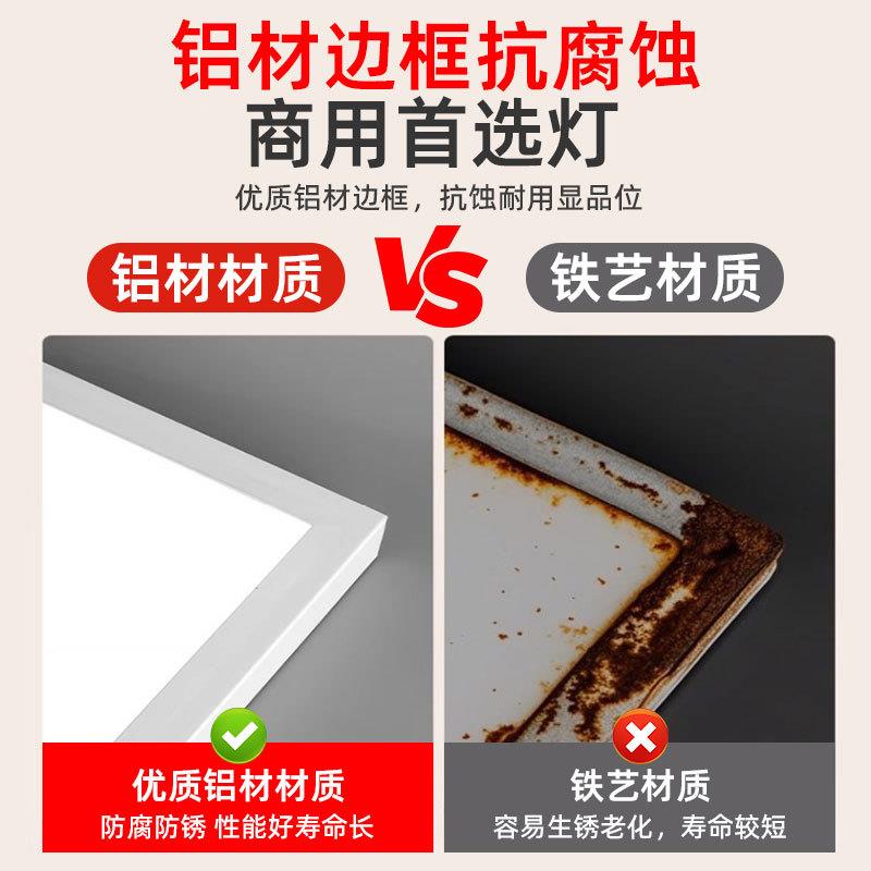 led吸顶灯具超薄明装方形平板灯厨房卧室办公室天花板灯客厅主灯图片