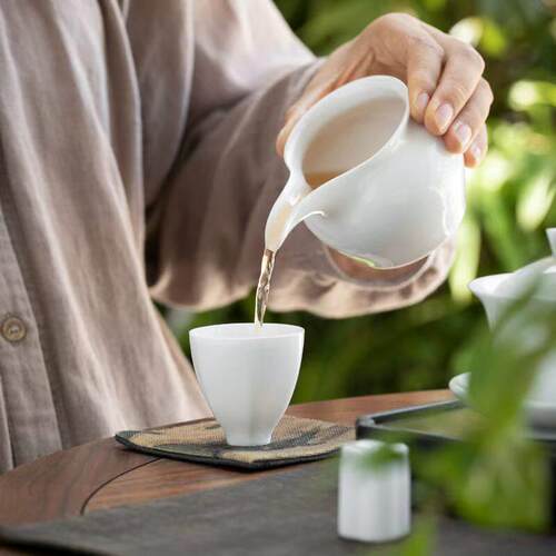 德化高白瓷茶杯功夫茶具小茶杯单杯品茗杯茶碗陶瓷茶具白色茶杯子