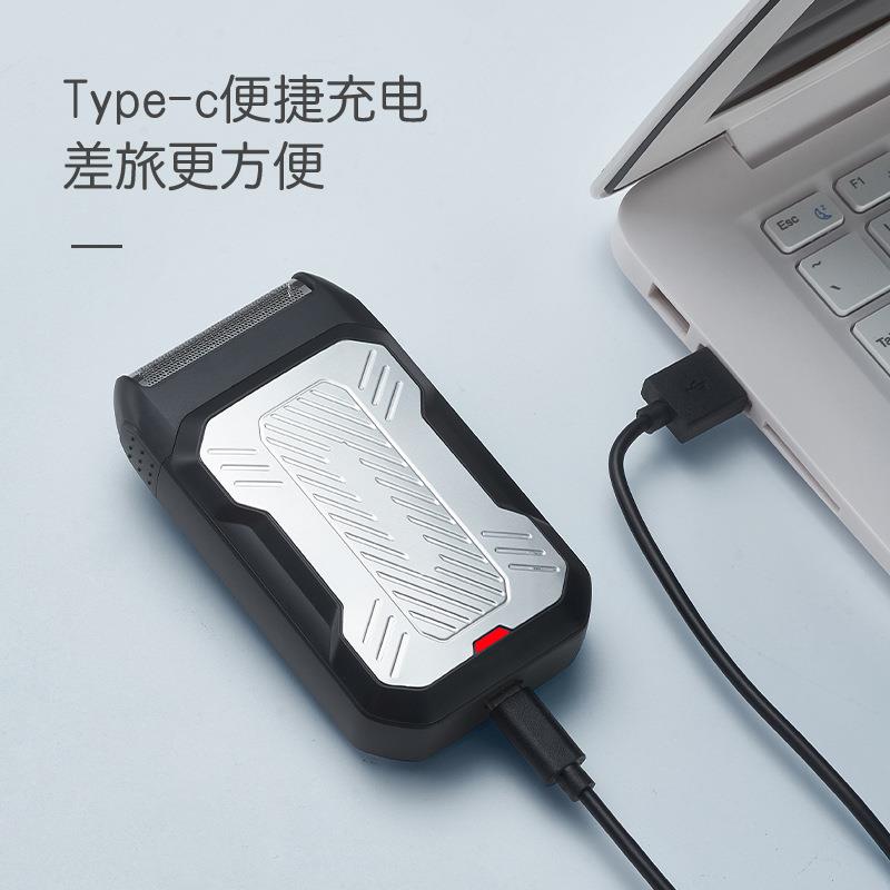 新款直销跨境新款往复式电动剃须刀充电式刮胡刀弹出式鬓发器二合