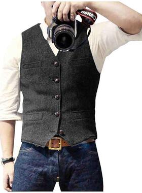Q 50603 Men's Herringbone Vest 人字纹马甲