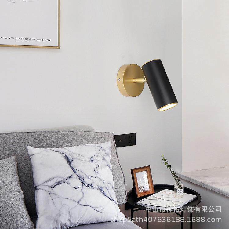 跨境新款简约现代轻奢卧室床头阅读灯酒店壁灯走廊过道浴室镜前灯