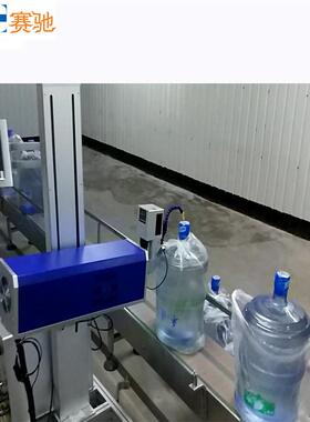 激光打光标纤金属铭牌雕OGC刻机机动塑料用喷码机自喷码机