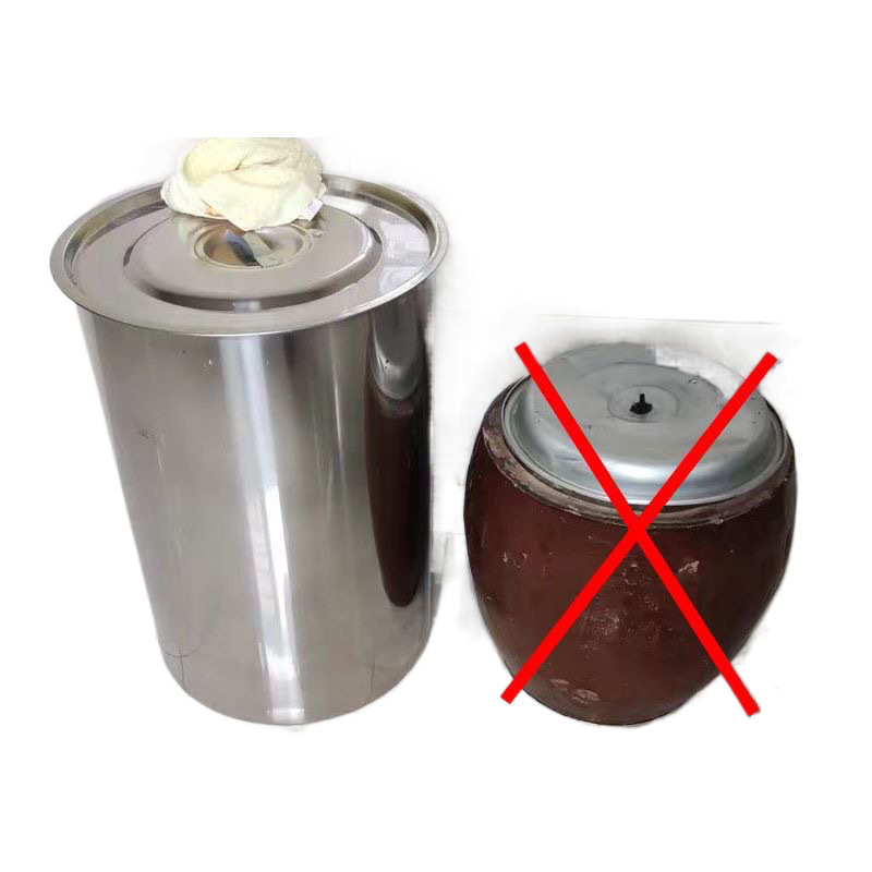 不锈钢储水桶家用水缸粥桶奶茶酒缸油桶高身圆桶正宗带盖