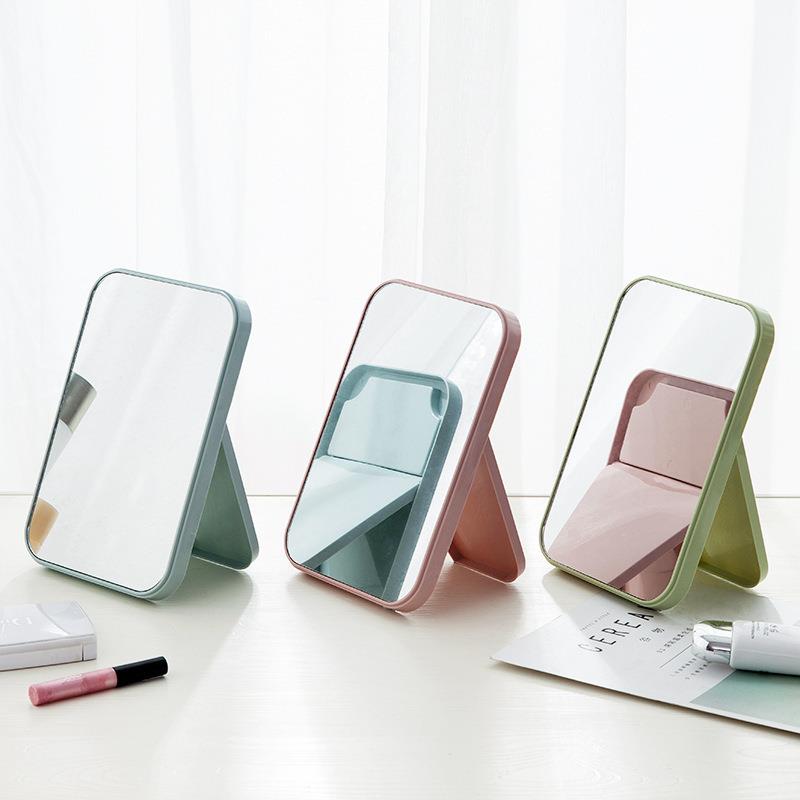 Plain Square Mirror Large Desktop Cosmetic Mirror Single-Sid图片