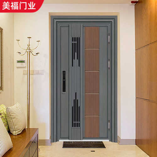 韩式304不锈钢玻璃门家用通风厂家入户门中式门单开防盗门新别墅