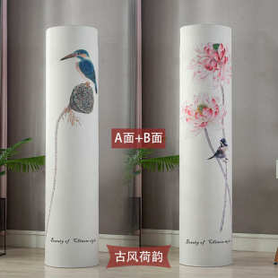 圆柱形柜机圆形开机不取加厚弹力双侧拉链2021新品 空调防尘罩立式