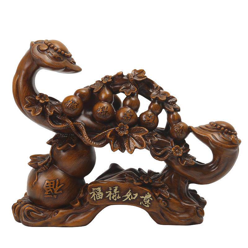 新中式福禄如意葫芦摆件客厅工艺品电视柜酒柜装饰品乔迁新居礼品