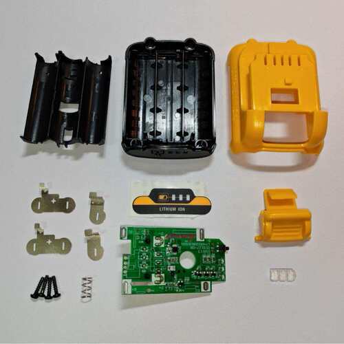替代Dew 得伟12V工具电池套料3芯 DCB120 DCB127 18650带灯大板款