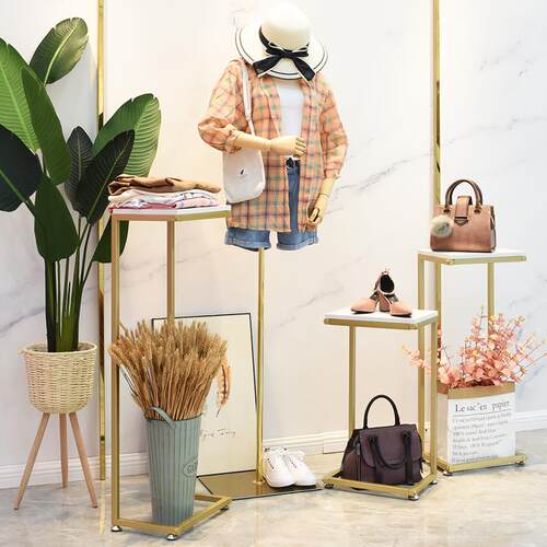 服装店女装店铺网红装饰道具童装橱窗摆件高低展示台模特地台架子