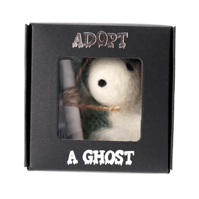 1set Halloween Adopt A Ghost Doll With Book Of Contract Hall