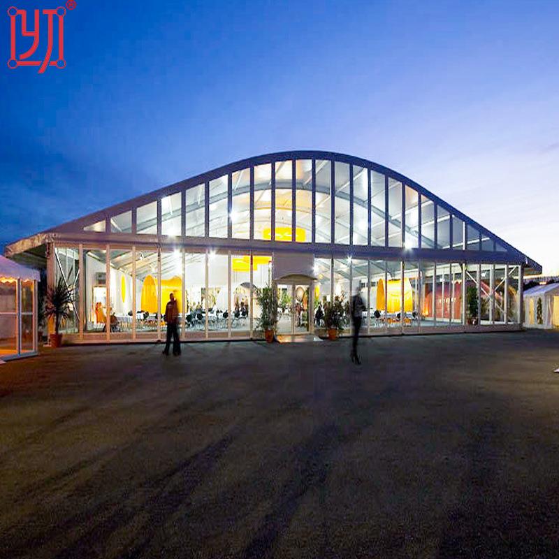 可移动展会展览篷房铝合金弧形篷房大跨度活动篷房弧形帐篷tent