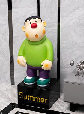 高档胖虎落地摆件钱罐客桌厅电视柜面玄关存酒柜装饰品玩特大号潮