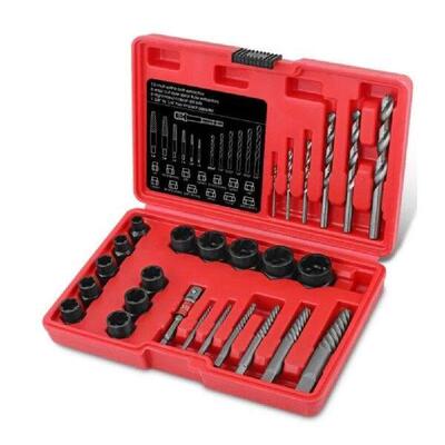 26PCS Bolts Extractor Set Nut Break Extractor Kit With Hex
