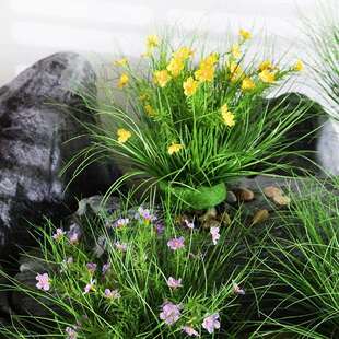 仿真蒲苇草仿真绿植客厅橱窗摆设假草堆芦苇灌木摄影道具家居造景