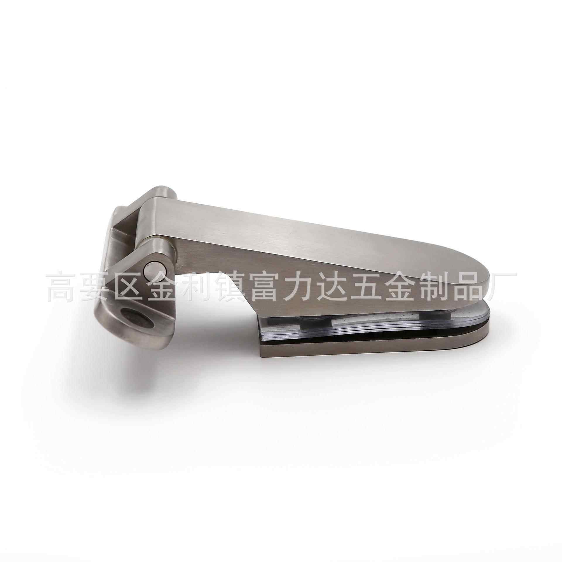 新款直销淋浴房玻璃门铰链无框玻璃重型合页酒店浴室推拉门卫浴五