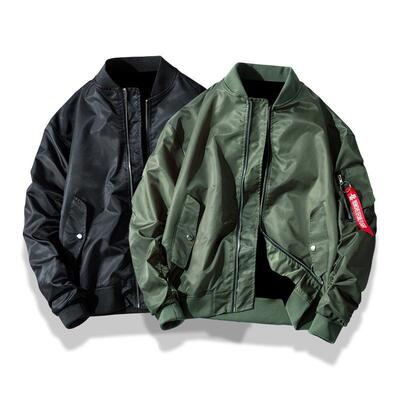 H 90966 Autumn Flight Jacket Loose Fit Men 秋季宽松飞行服