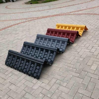 37墙双面围墙树脂瓦徽派建筑新中式彷古屋簷装饰农村庭院外墙头瓦