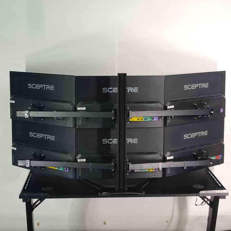 支万伽六屏显示器支架桌面多屏液晶电脑萤幕挂架炒股金融监控6屏